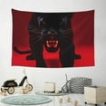 thumbnail image 6 of Easygdp Black Panther Red Background Tapestry Wall Hanging, Wall Tapestries for Bedroom Aesthetic Living Room Office Decor 60x40in, 6 of 8