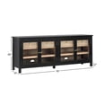 thumbnail image 4 of Harlow EZ Assembly™ Modern Sideboard with Drawers, Black, 4 of 13
