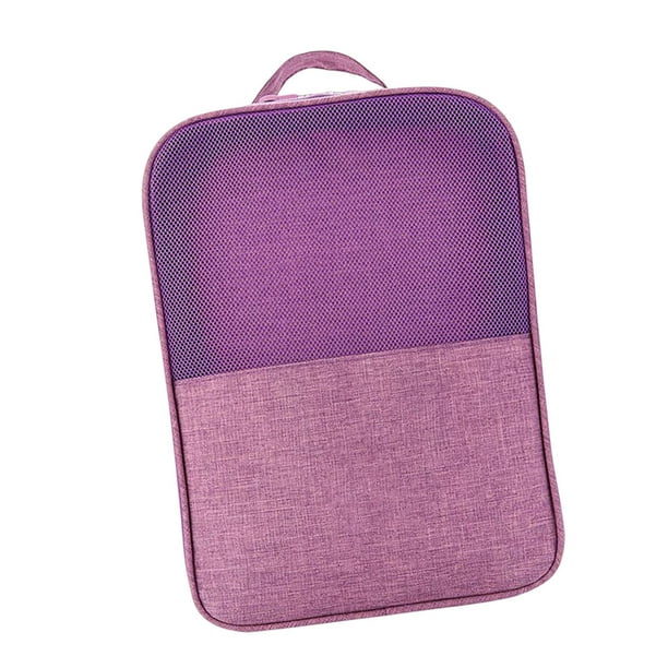 Organizador de zapatos, bolsas de viaje para zapatos, plegable, impermeable, organizador de accesorios de viaje Púrpura