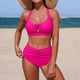 thumbnail image 1 of TaTaai Women's Two Piece Athletic Swimsuit, Solid Color Tangini with Split Leg Design and High Cut, For Pool Parties and Water Fun Gift, 1 of 7