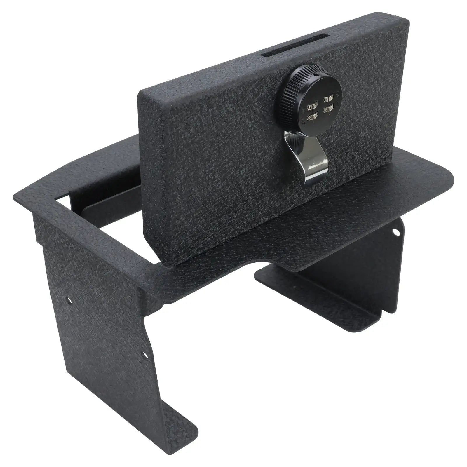 Center Console Gun Safe Vault - WASAI Console Lock Box Compatible with 2013-2018 Dodge Ram 1500/2500/3500 with CD Player with 4-Digit Combo Lock.
