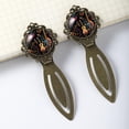 thumbnail image 3 of Musical instrument Vintage Copper-Colored Lace Bookmarks: Stainless Steel Reading Accessories, Ideal Gifts for Book Lovers - Set of 2, 3 of 5