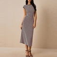 thumbnail image 1 of TaTaai Women‘s Lace-Up Beach Dress, Knit Crochet Slit Maxi Dress, V-Neck Sleeveless Solid Color Dress,Bodycon Summer Cover Up Gift, 1 of 7