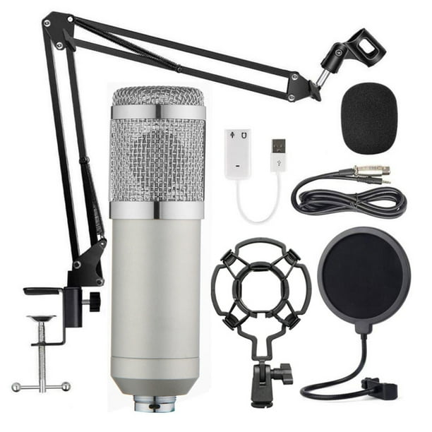 BM800 Professional Suspension Microphone Kit 8 Pcs/Set，Studio Live