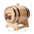 thumbnail image 4 of Wine Barrel, Homebrew Keg, Large Capacity Corrosion-resistant Restaurant For Home Wood Color 1.5L, 4 of 8