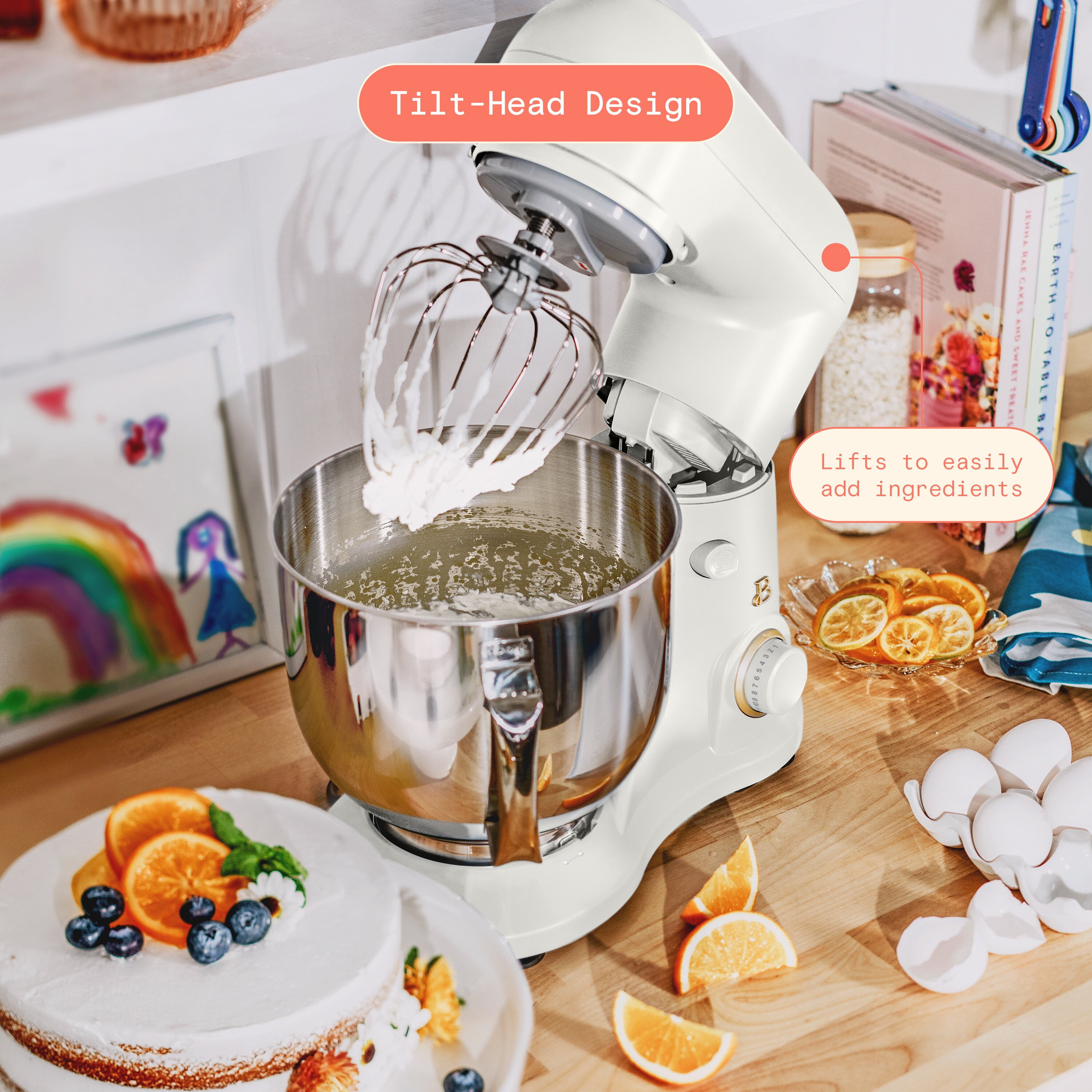 Beautiful 5.3-Quart Tilt-Head Stand Mixer by Drew Barrymore, 5.3Qt Tilt-Head Stand Mixer