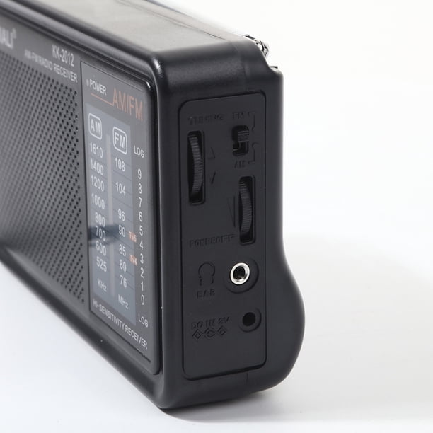 Radio Portátil AM/FM Con Cassette Y Grabadora | Color Amarillo, Funciona Con Pilas AA, Incluye Altavoz Y Entrada Auriculares