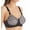 Pink Black, variant on Women's Rago 2101 Lacette Satin and Lace Wireless Support Bra (White 40C)