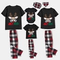 thumbnail image 2 of Pijamas familiares a juego de Navidad, conjuntos de pijamas negros de ciervo de julio en julio, 2 of 3
