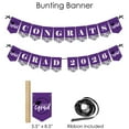 thumbnail image 3 of Big Dot of Happiness 2026 Purple Graduation Party Supplies - 387 Piece Decoration Kit - Fundle Bundle, 3 of 8