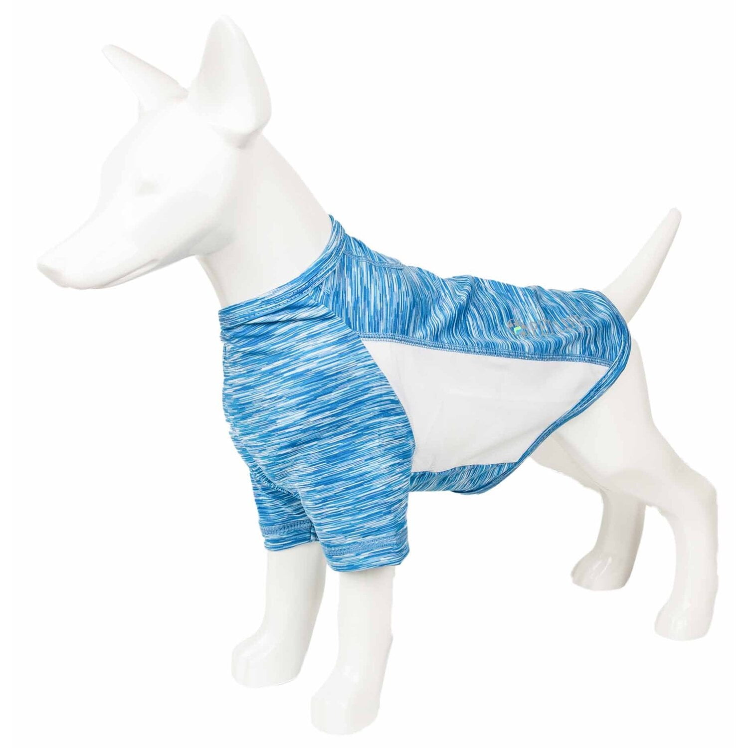 Pet Life ® Active 'Warf Speed' Heathered Ultra-Stretch Yoga Fitness Dog T-Shirt