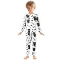 thumbnail image 3 of Black Cat Footprint Pattern Cotton Pajamas 2 Piece Set Sleepwear Soft and Comfortable Homewear Nightwear, 3 of 7