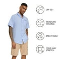 thumbnail image 5 of Bassdash Men's UPF 50+ Short Sleeve Button Down Fishing Shirt Breathable Lightweight for Outdoors Hiking Camping, 5 of 8