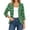 Green, variant on EANJE Women Christmas Graphic Open Front Cardigan, 3/4 Sleeve Loose Lightweight Shrug, Casual Printed Thin Knit Layering Top Multicolor M