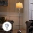 thumbnail image 2 of SIEYIO 2Pcs Faceted Clear Crystal Glass Ball Finial Lamp Top Cap Screw with Base Threaded Table Floor Lampshade Finials Topper Knob Decoration, 2 of 8