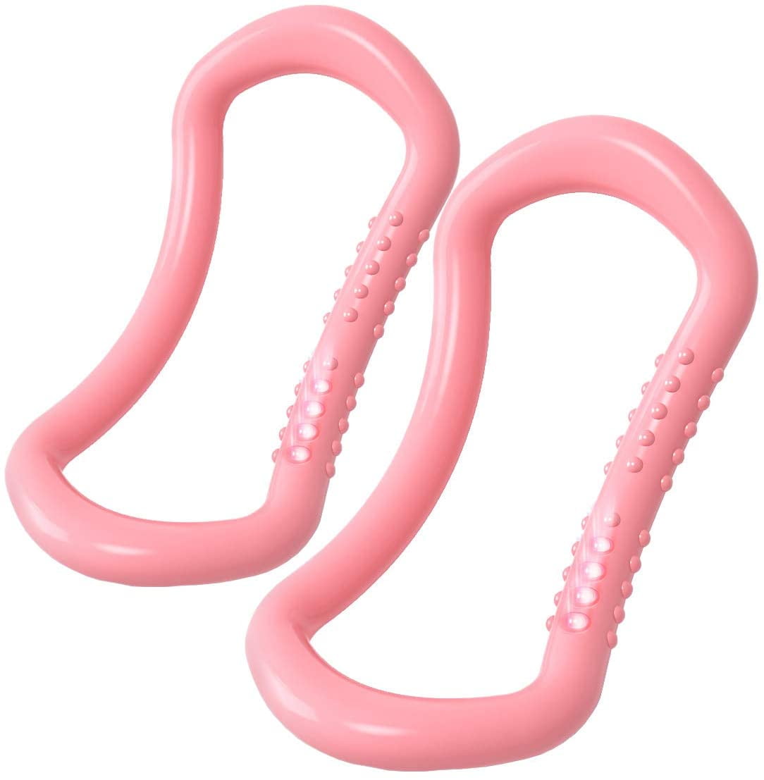 2 Pack Yoga Ring Pilates Exercise Fitness Rings Magic Circle Neck