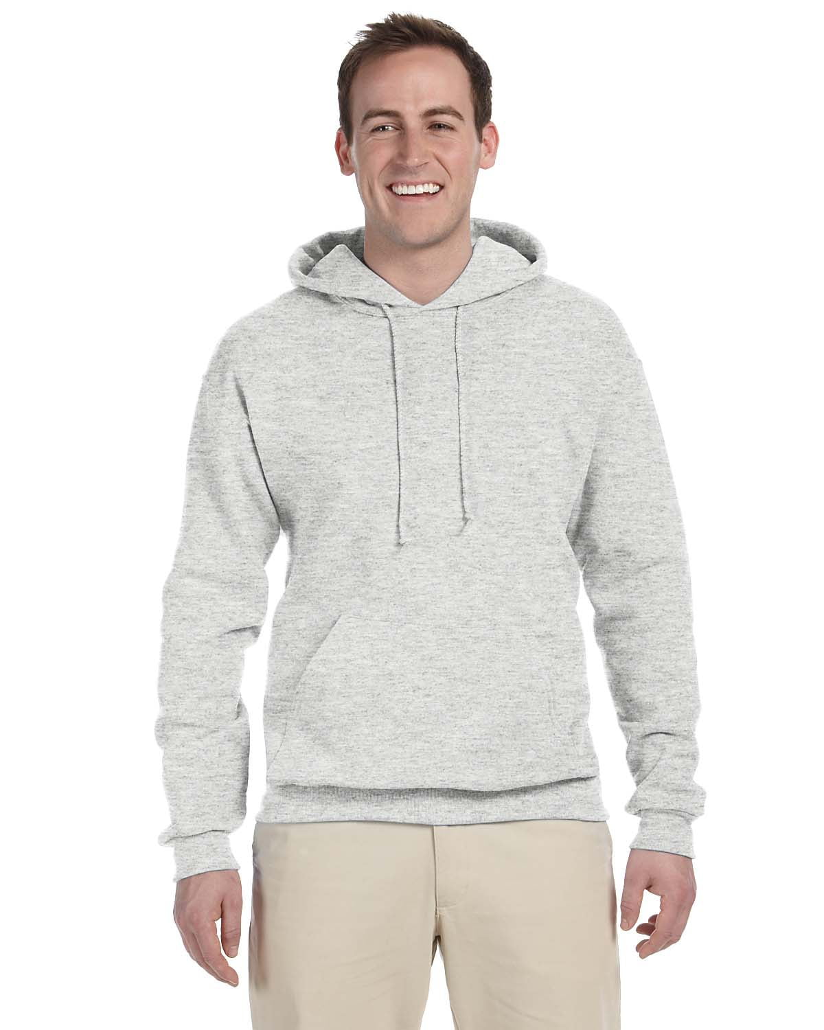 JERZEES - Jerzees, The Adult 8 oz. NuBlend® Fleece Pullover Hood - ASH ...