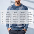 thumbnail image 4 of QSAWXQZ Men's Crewneck Sweater Long Sleeve Argyle Jacquard Pullover Knit Top XL, 4 of 8