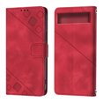 thumbnail image 2 of Compatible with Google Pixel 7A Classic Embossed PU Leather Case with Card Holder Shockproof Cover, 2 of 5
