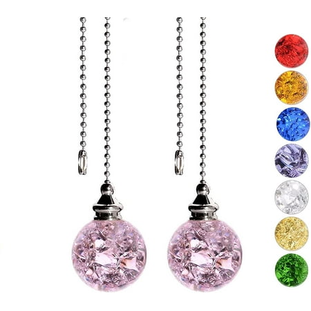 

Mduoduo 21 inch Crystal Indoor Ceiling Fan Zip Per Pull Chain Extension Chains Pink