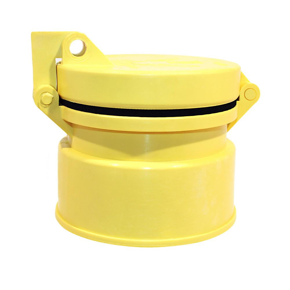 GripNLock 4" Yellow Locking Well Cap