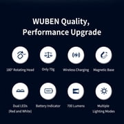 Wuben X3pro Flashlight WHITE