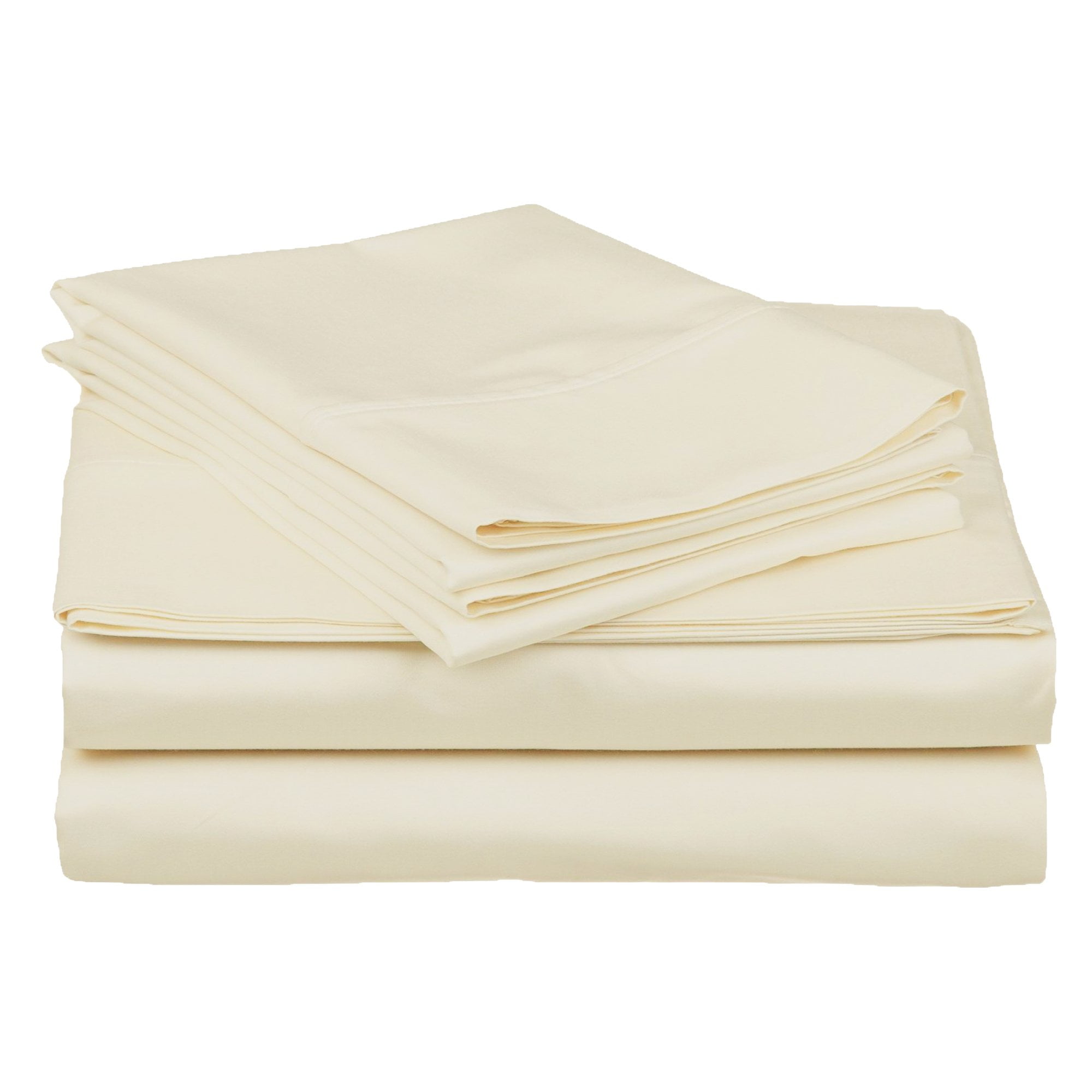 100 Egyptian Cotton Sheet Set, 400Thread Count, Deep Pockets Ivory