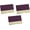 Brown & Gold, variant on Set of 3 Slim Metal Business Card Case Holders (Silver Triangle Window)
