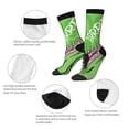 thumbnail image 3 of Xecao CROCODILE HEAD Pattern Sport Socks for Women and Men Crew Socks Sporty Calf Socks Casual Socks, 3 of 6