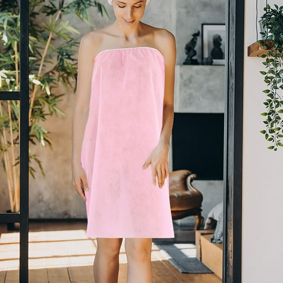 Masteelf 8pcs Disposable Bath Skirts Salon Sauna Shower Skirts Disposable Skirts Spa Wrap Disposable Bathrobe