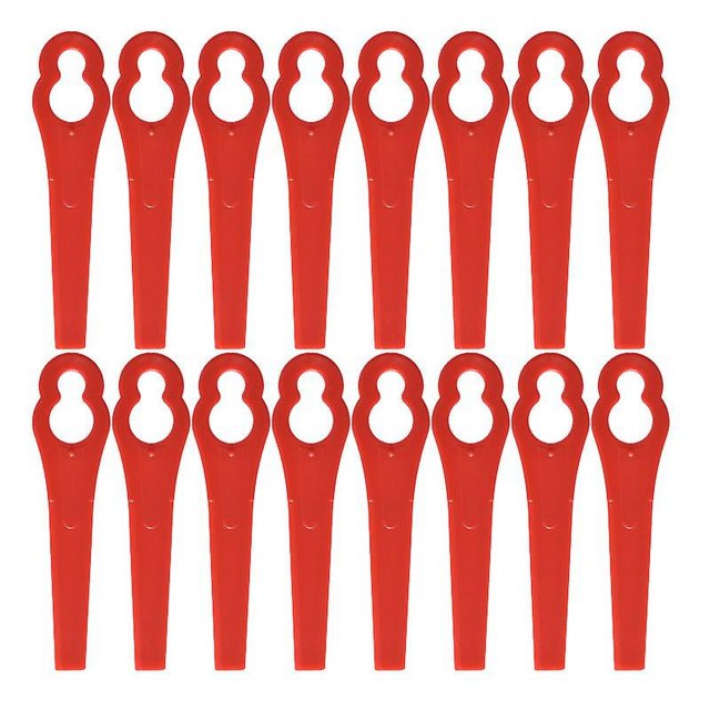 Cuchillas de plástico de repuesto para cortacésped, cuchillas de plástico para bordeadora de jardín y césped, 100 Uds. (rojo) Sailing Electrónica