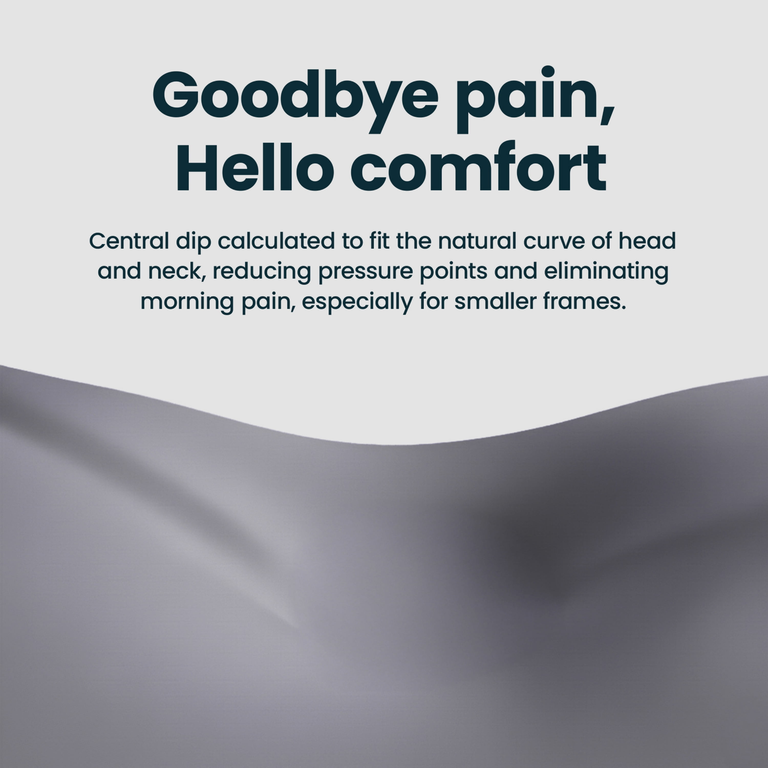 Ergoblu Ergonomic Pillow – Dual Height Memory Foam with Cooling & Temperature-Regulating Cover – Soft Yet Supportive Neck and Head Comfort