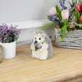 thumbnail image 3 of Northlight Hedgehog Floral Easter Figurine - 5" - Cream and Gray, 3 of 6