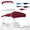 Red, variant on Zenicham 4 Bow Marine Grade Fade and Crack Resistant Bimini Top Replacement Cover, Heavy-Duty Waterproof and UV-proof Sun Shade Boat Canopy,Easy Install Zipper Sleeves Boat Awning/Without Frame,Black
