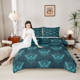 thumbnail image 3 of Feelyou Moth Skeleton Twin Comforter Sets, Retro Boho Bedding Set, 2-Piece, 3 of 7