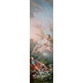 thumbnail image 2 of Boucher, Francois 12x32 White Modern Wood Framed Museum Art Print Titled - Aurora and Cephalus, 2 of 4
