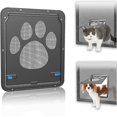 thumbnail image 1 of Puerta de malla LIUXGMXG para mascotas, puerta magnética duradera 24 x 29 cm para gatos pequeños y medianos, 1 of 4
