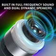 thumbnail image 2 of Altavoz Bluetooth con forma de pistola de acero pequeño y sonido de metal portátil con minitarjeta inalámbrica y luz de 1 color, 2 of 7