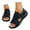 Black, variant on Platform Sandals for Women 2026 Summer Trendy Breathable Mesh Open Toe Slingback Cushion Walk Sandals