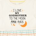 thumbnail image 4 of Inktastic I Love My Godmother to the Moon and Back Girls Baby Dress, 4 of 5