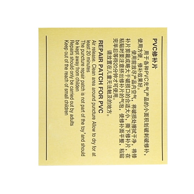 Eigraketly 50 Uds. Parche de PVC impermeable, Kit de reparación de parches de plástico transparente, juego de reparación de parches Deportes acuáticos