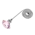 thumbnail image 1 of Unique Bargains Ceiling Fan Pull Chain Decorative Crystal Chain Extension Diamond Pendant Pink, 1 of 6