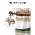 thumbnail image 5 of Abstract Wave Texture Valances for Windows Retro Brown Brown Bump Kitchen Valance Curtain Rod Pocket Small Curtains for Cafe Bathroom Laundry Basement 60" x 18", 5 of 8