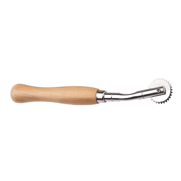 Rueda De Sobrepuntada De Cuero Profesional, Mango De Madera, Herramienta De Espaciado De Puntada De Costura Artesanal De Cuero, 2Mm Advancent HA014785-00