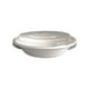 thumbnail image 2 of Recipiente desechable de papel con tapa de plástico - 850 ml. Envase apto para microondas para yogur griego, granizado y comidas frías. Caja ecológica para comida para llevar (caqui o blanco)., 2 of 6