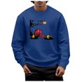 thumbnail image 4 of LIIPEE Halloween Graphic Sweatshirts For Men Long Sleeve Crew Neck Pullover Male Fall Winter Comfortable Versatile Sweatshirt,XXL, 4 of 6