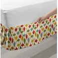 thumbnail image 2 of Christmas Bed Skirt, Hanging Balls in Different Shapes and Colors Designed with Abstract Snowflakes, Elastic Bedskirt Dust Ruffle Wrap Around for Bedding Decor, 4 Sizes, Multicolor, by Ambesonne, 2 of 2