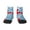1 Black, variant on Red Funny Crab on Blue Stripe Pattern Quarter Crew Socks,Toe Seamed Ankle Socks,Cotton Cushioned Breathable Athletic Crew Sports Socks