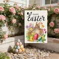 thumbnail image 5 of QuanTara Double-Sided Easter Garden Flag, 11.8"x17.7" Outdoor Spring Yard & Patio Decoration, Burlap Linen Banner for Easter Basket Fillers, Home Party Decor, 5 of 6