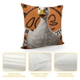 thumbnail image 4 of YINGXI Funny Goose Throw Pillow Covers case，I Do Not Feel Bonita，I Feel stressita 22x22in, 4 of 5
